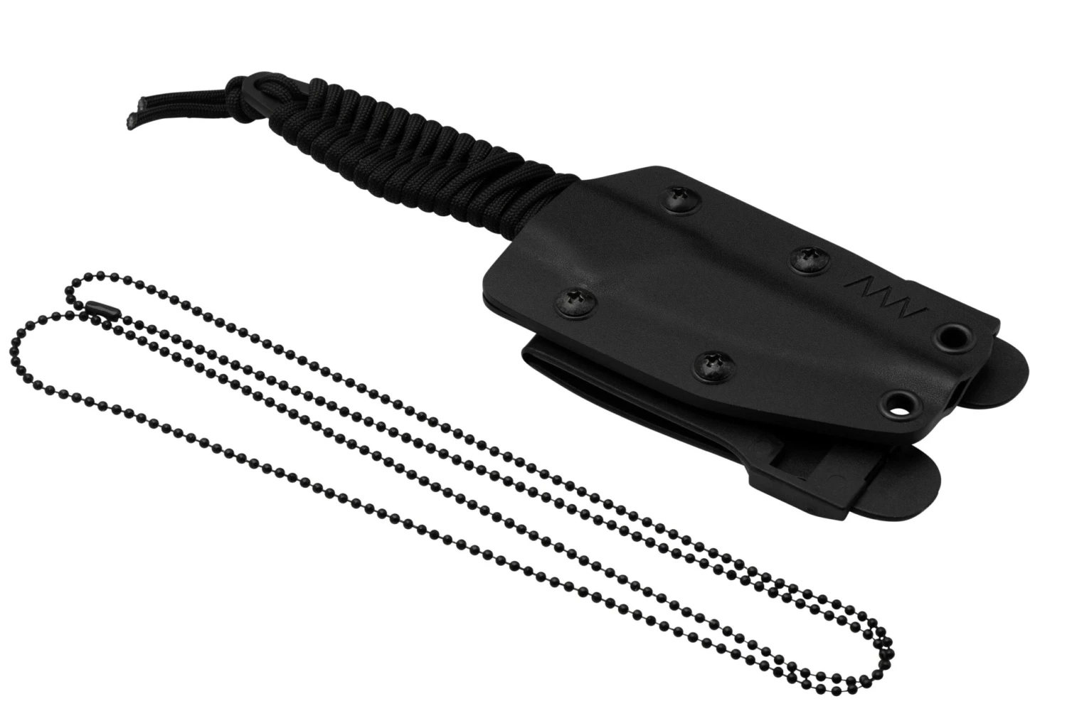 ANV Knives P100 Sleipner Cerakote, Black Paracord, P100-037, Black Kydex Sheath, Couteau De Cou 6 ANV Knives P100 Sleipner Cerakote, Black Paracord, P100-037, Black Kydex Sheath, Couteau De Cou – Image 6