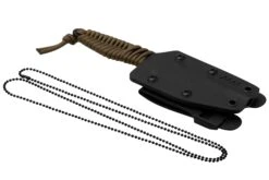 ANV Knives P100 Sleipner Cerakote, Coyote Paracord, P100-040, Black Kydex Sheath, Couteau De Cou -Couteaux Soldes Boutique ANVP100 040 06 anv