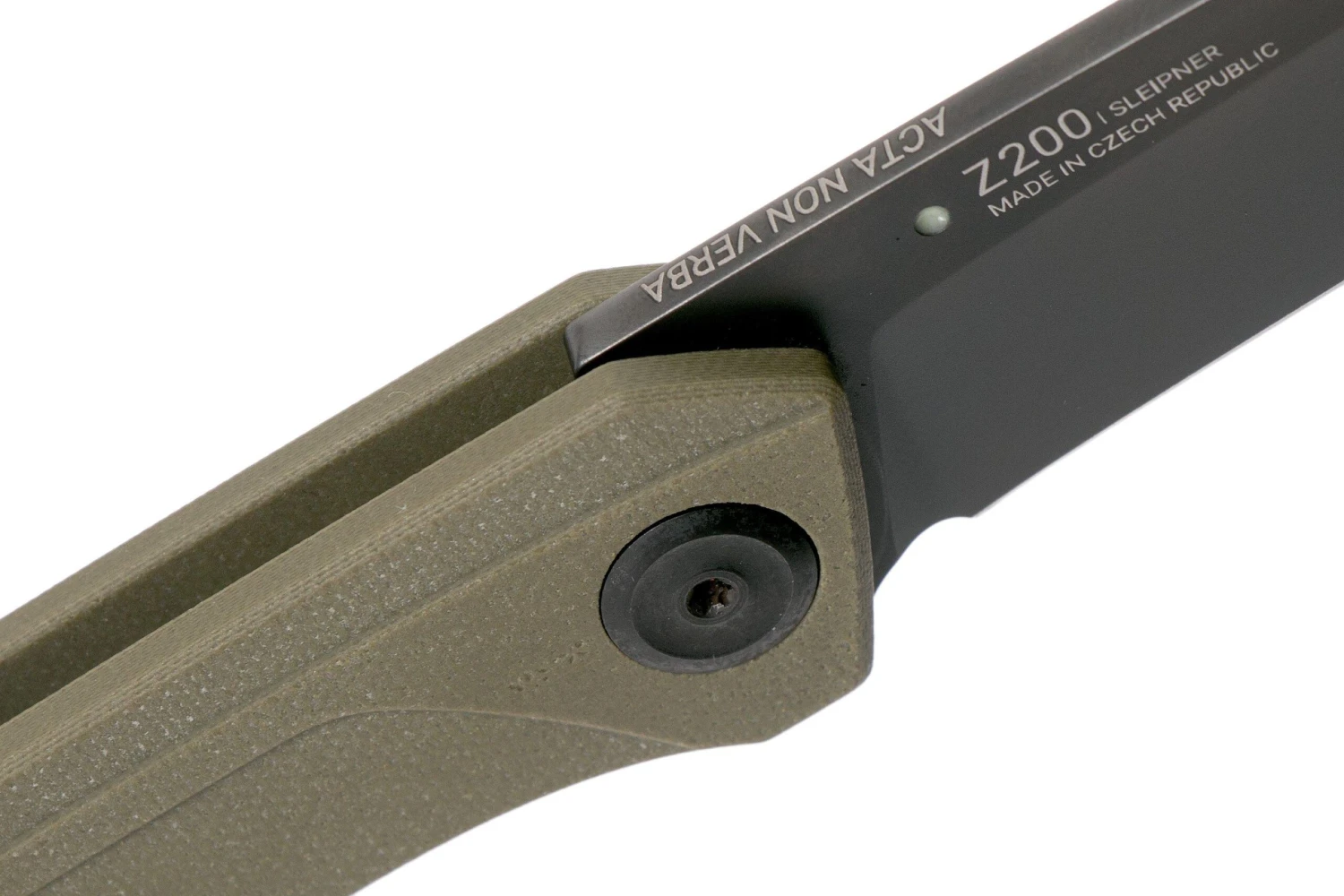 ANV Z200 Sleipner, DLC, Linerlock, G10, Olive, Z200-021 Couteau De Poche 6 ANV Z200 Sleipner, DLC, Linerlock, G10, Olive, Z200-021 Couteau De Poche – Image 6