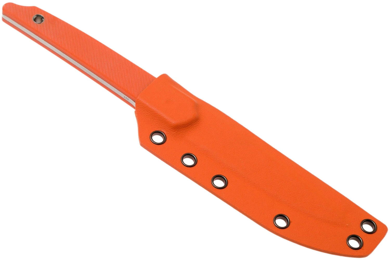 Amare Knives Pocket Peak Fixed, Stonewash Orange G10, Couteau à Lame Fixe 7 Amare Knives Pocket Peak Fixed, Stonewash Orange G10, Couteau à Lame Fixe – Image 7