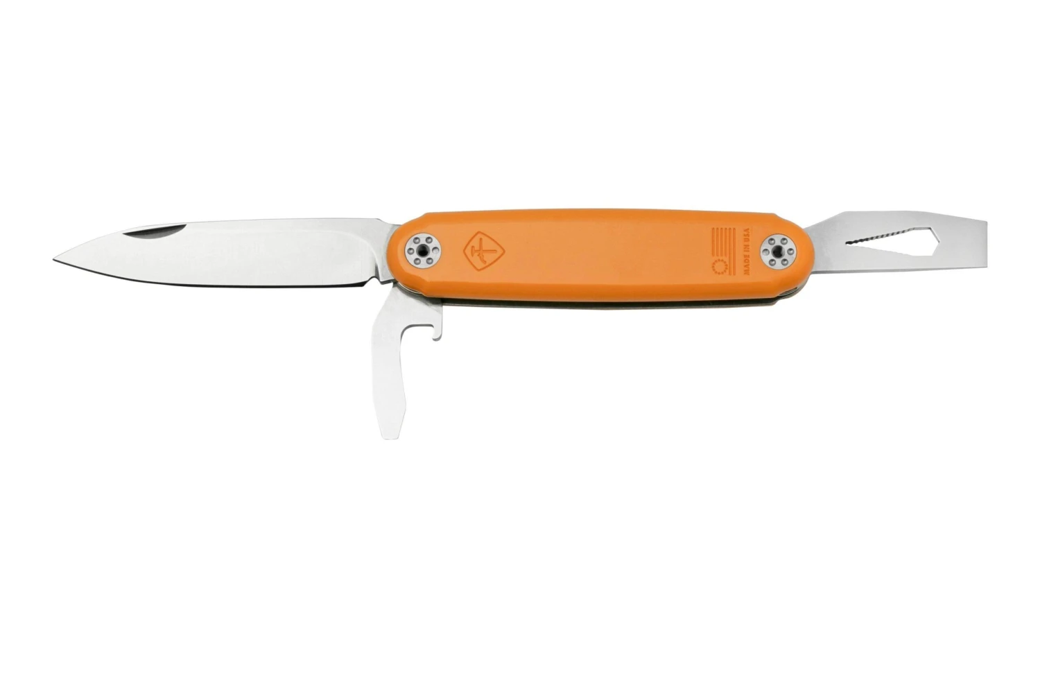 ASK Knives American Service Knife, The Jefferson, Orange, Couteau De Poche Multi-Tool 1 ASK Knives American Service Knife, The Jefferson, Orange, Couteau De Poche Multi-Tool