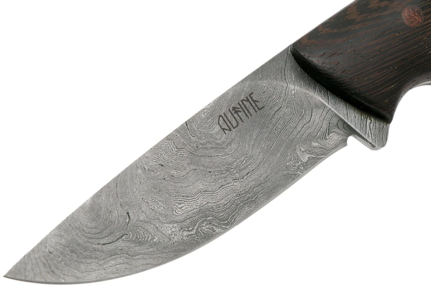Autine Damascus Kurbads, Wengé, Damast, Fourreau RH Brun, Couteau Outdoor 3 Autine Damascus Kurbads, Wengé, Damast, Fourreau RH Brun, Couteau Outdoor – Image 3