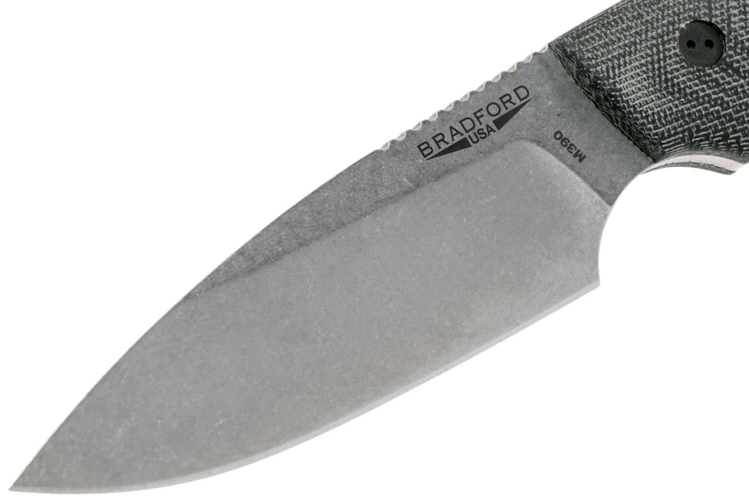 Bradford Guardian 4, 3D Black Micarta Guardian 4 M390, Sabre Stonewashed 4S-101 3 Bradford Guardian 4, 3D Black Micarta Guardian 4 M390, Sabre Stonewashed 4S-101 – Image 3