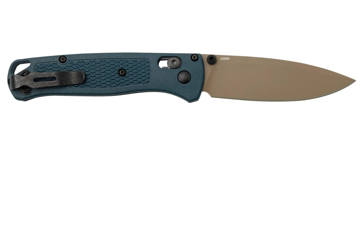 Benchmade Bugout 535FE-05 Crater Blue Grivory, Flat Dark Earth Cerakote, Couteau De Poche 2 Benchmade Bugout 535FE-05 Crater Blue Grivory, Flat Dark Earth Cerakote, Couteau De Poche – Image 2