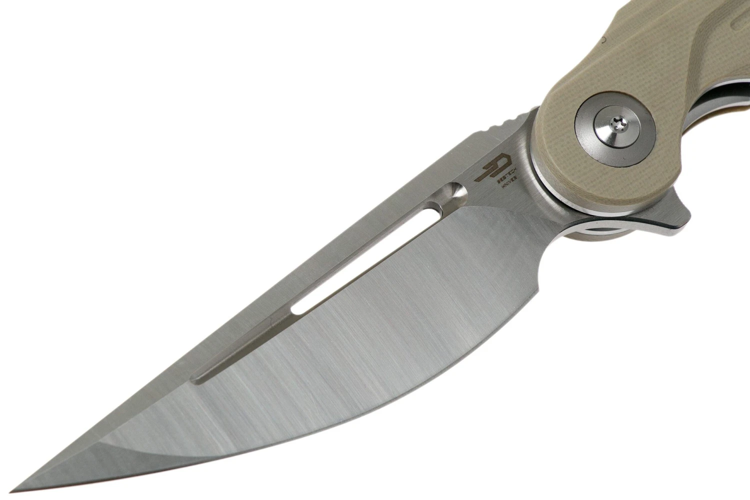 Bestech Irida BG25B Beige G10 Couteau De Poche, Kombou Design 3 Bestech Irida BG25B Beige G10 Couteau De Poche, Kombou Design – Image 3