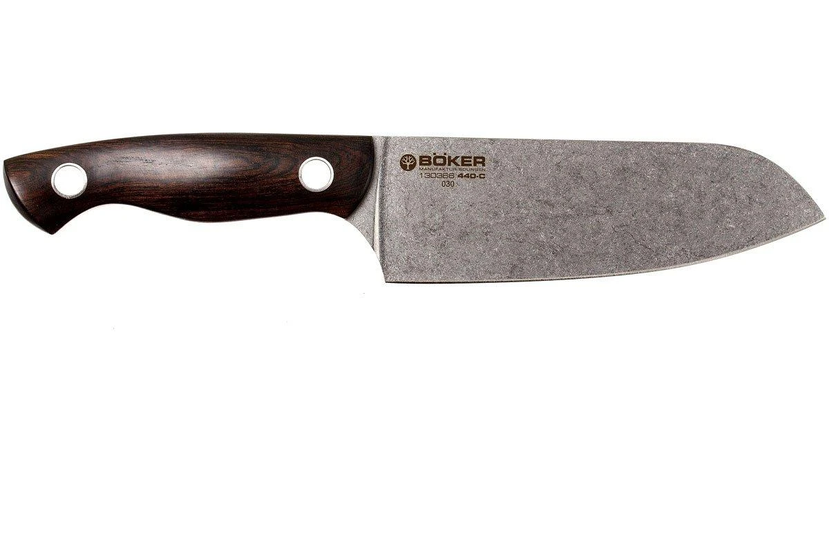 Böker 130366, Saga Couteau Santoku, Bois De Grenadille 2 Böker 130366, Saga Couteau Santoku, Bois De Grenadille – Image 2
