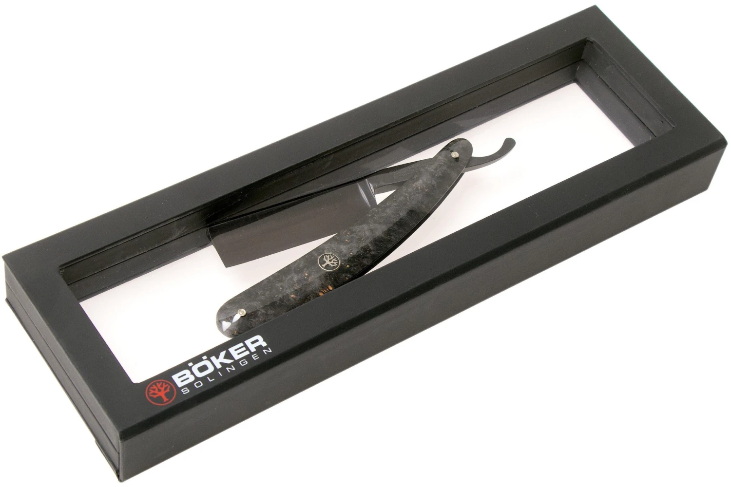 Böker Manufaktur Solingen Black Amboina 140919 Rasoir Coupe-choux 6 Böker Manufaktur Solingen Black Amboina 140919 Rasoir Coupe-choux – Image 6