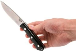 Bark River Fox River CPM 3V, Black Canvas Micarta, No Loop -Couteaux Soldes Boutique BRK01 123BRKC LR 06 bark river brk01 123brkc lr 06