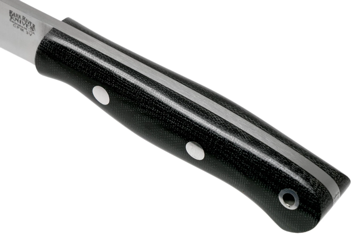 Bark River Mini Aurora Hunter CPM 3V, Black Canvas Micarta 5 Bark River Mini Aurora Hunter CPM 3V, Black Canvas Micarta – Image 5