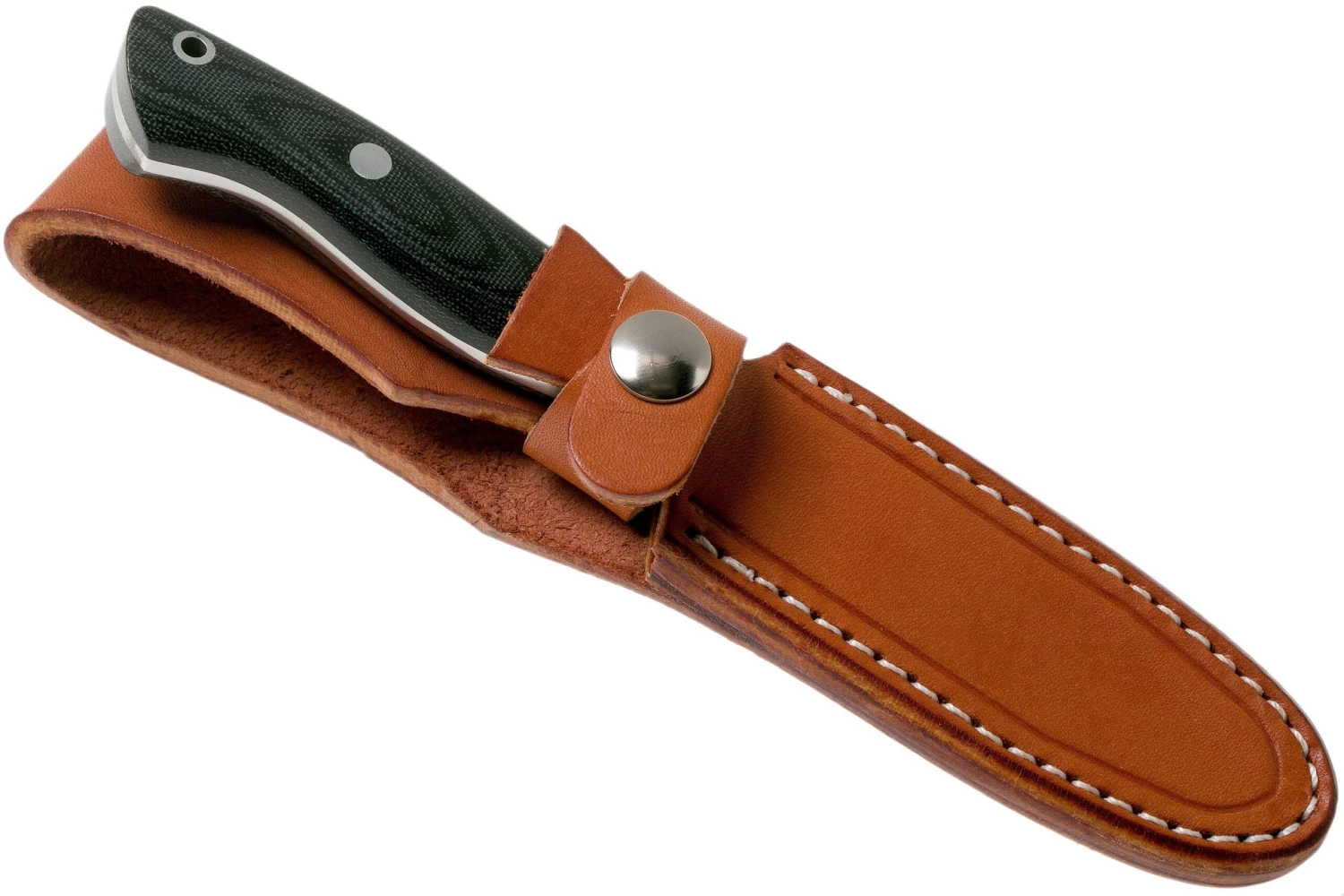 Bark River Mini Aurora Hunter CPM 3V, Black Canvas Micarta 6 Bark River Mini Aurora Hunter CPM 3V, Black Canvas Micarta – Image 6