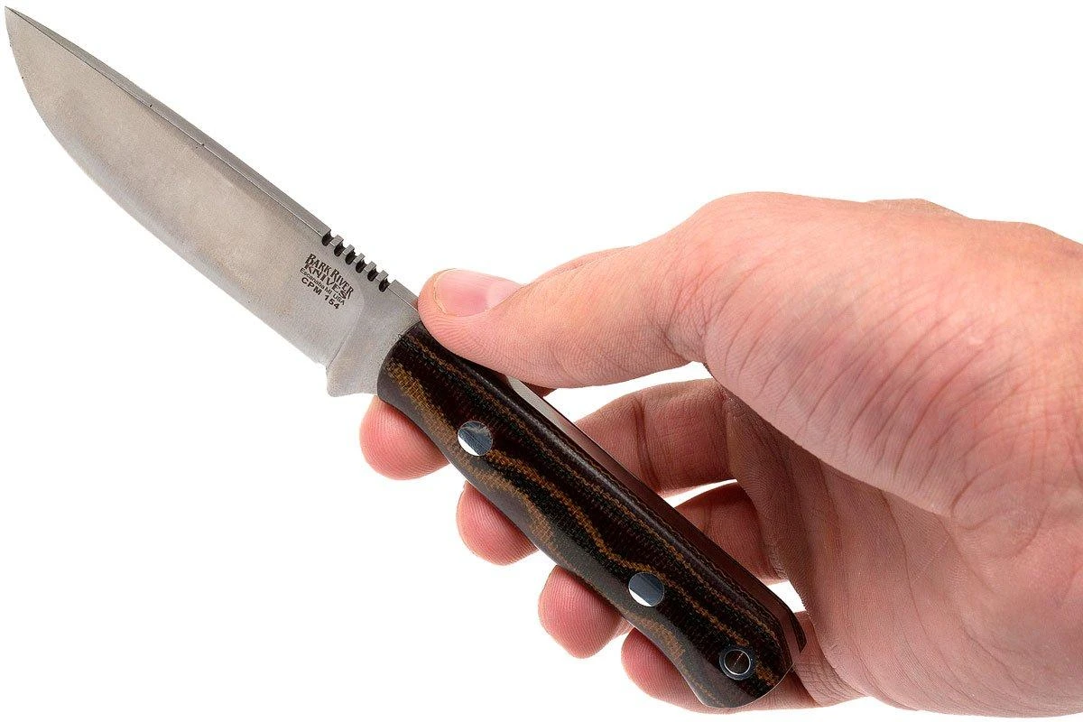 Bark River Bravo Necker II CPM 154CM, Burgundy Snakeskin Micarta 6 Bark River Bravo Necker II CPM 154CM, Burgundy Snakeskin Micarta – Image 6