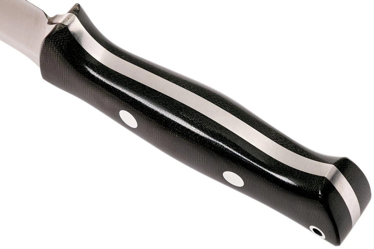 Bark River Bravo 1.2 CPM 3V, Black Canvas Micarta, Brown Sheath 4 Bark River Bravo 1.2 CPM 3V, Black Canvas Micarta, Brown Sheath – Image 4