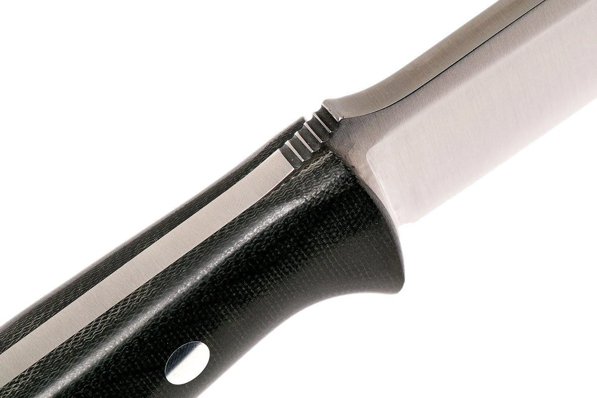 Bark River Bravo 1.2 CPM 3V, Black Canvas Micarta, Brown Sheath 5 Bark River Bravo 1.2 CPM 3V, Black Canvas Micarta, Brown Sheath – Image 5