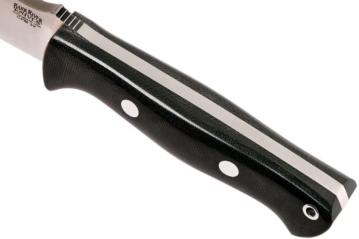 Bark River Bravo 1.2 CPM 3V, Black Canvas Micarta, Brown Sheath 6 Bark River Bravo 1.2 CPM 3V, Black Canvas Micarta, Brown Sheath – Image 6