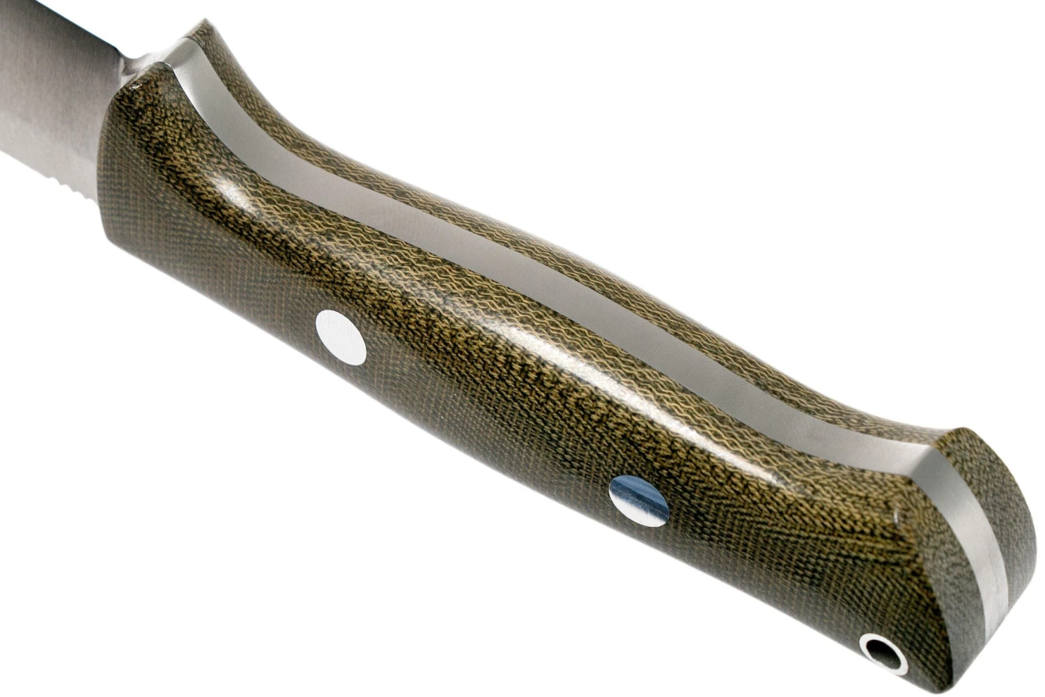 Bark River Bravo 1 CPM 154 Field Knife, Green Canvas Micarta 4 Bark River Bravo 1 CPM 154 Field Knife, Green Canvas Micarta – Image 4