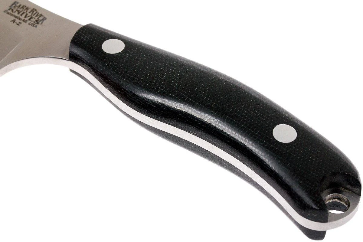 Bark River JX6 Companion A2, Black Canvas Micarta, Brown Sheath 4 Bark River JX6 Companion A2, Black Canvas Micarta, Brown Sheath – Image 4