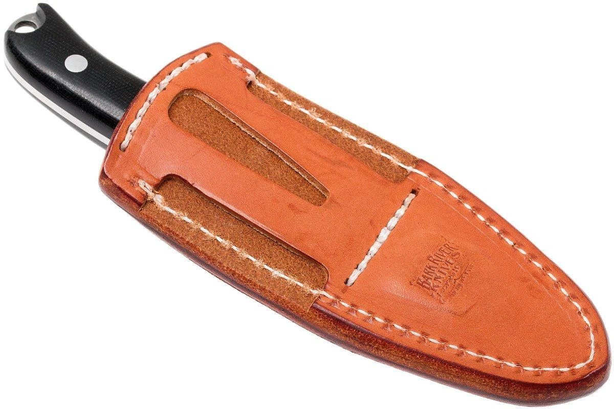 Bark River JX6 Companion A2, Black Canvas Micarta, Brown Sheath 8 Bark River JX6 Companion A2, Black Canvas Micarta, Brown Sheath – Image 8