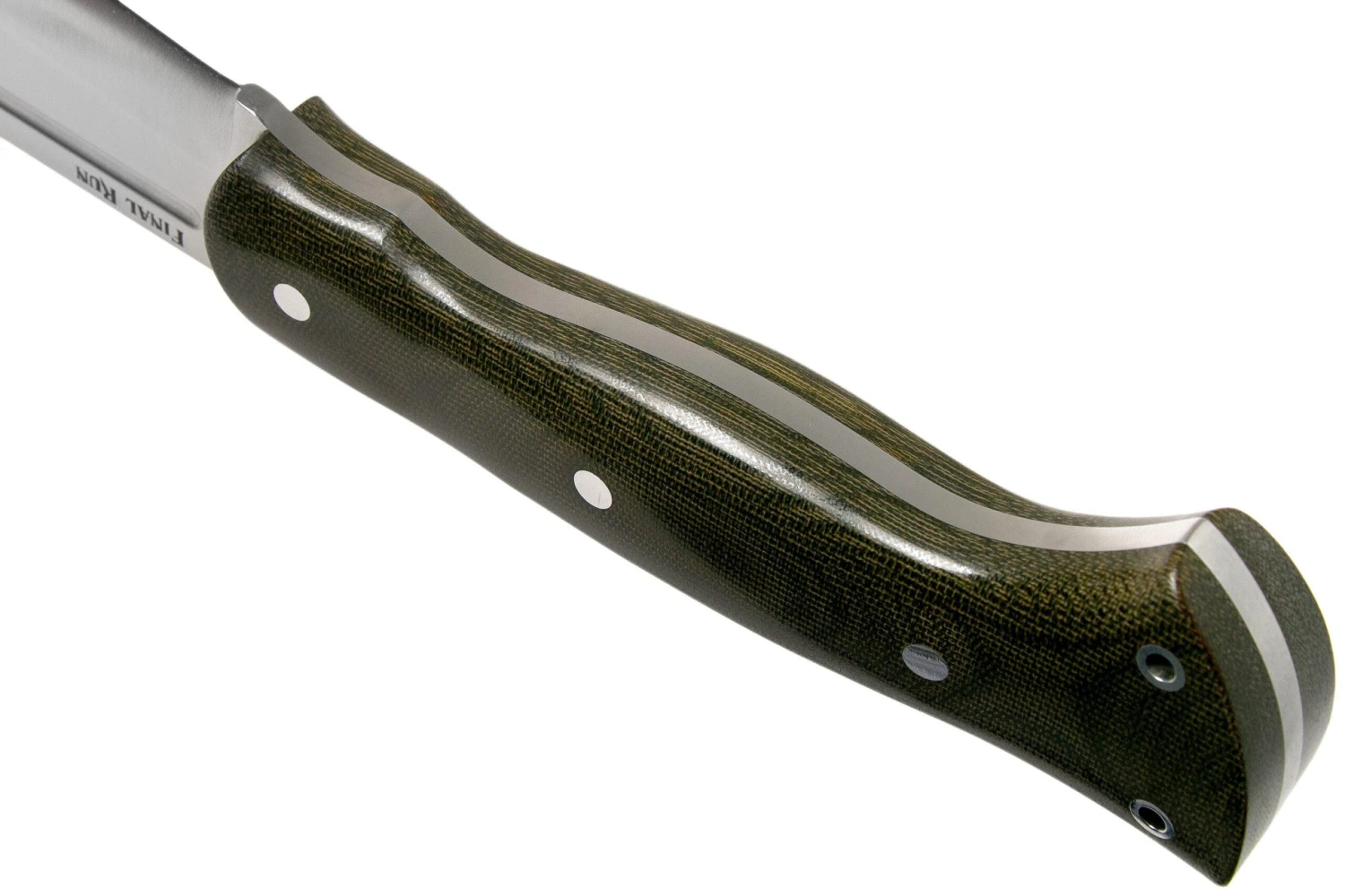 Bark River JX5 Vengeful 1 CPM 3V Green Canvas Micarta Machette Coupe-coupe 4 Bark River JX5 Vengeful 1 CPM 3V Green Canvas Micarta Machette Coupe-coupe – Image 4