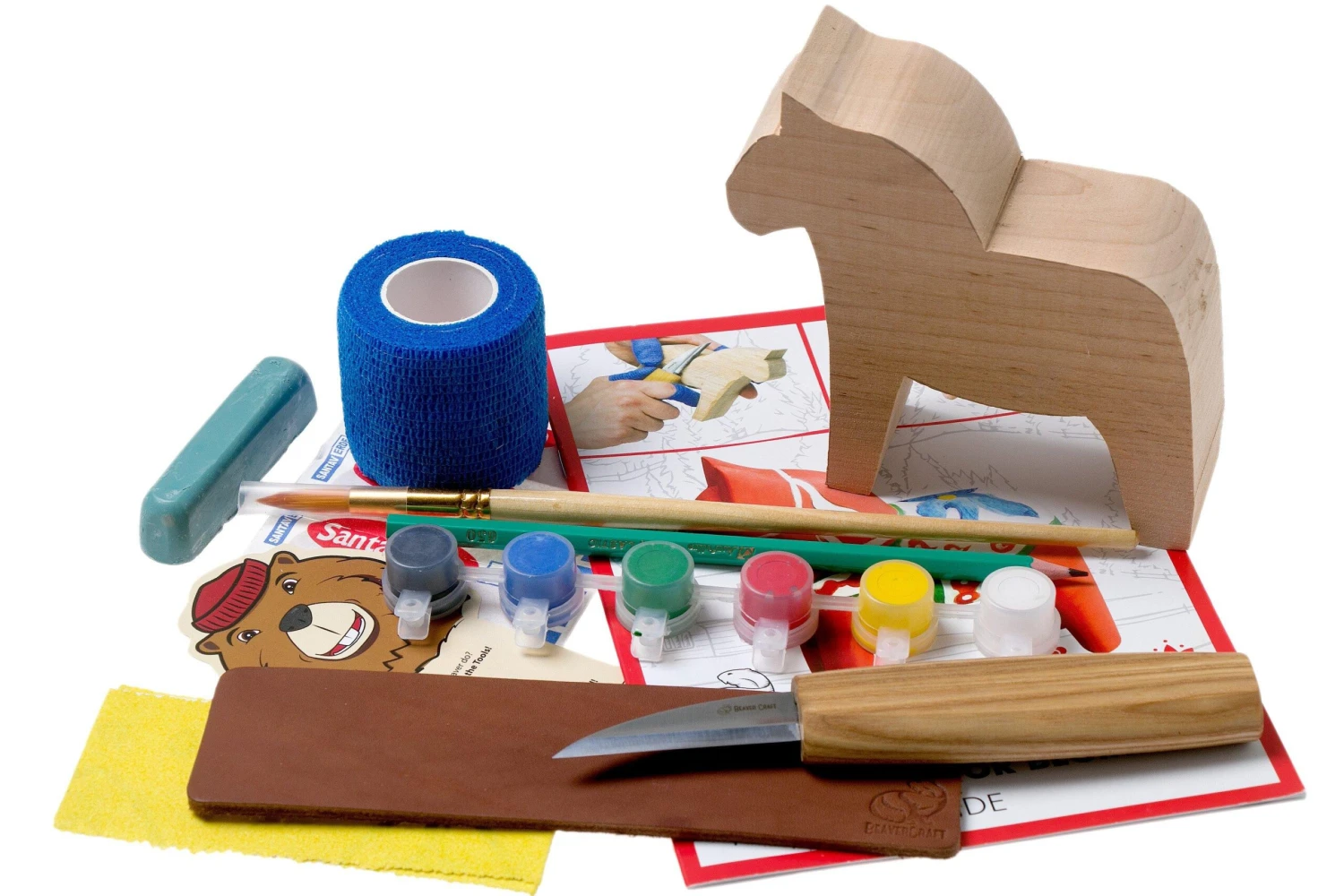 BeaverCraft DIY02 Dala Horse Carving Hobby-Kit 1 BeaverCraft DIY02 Dala Horse Carving Hobby-Kit