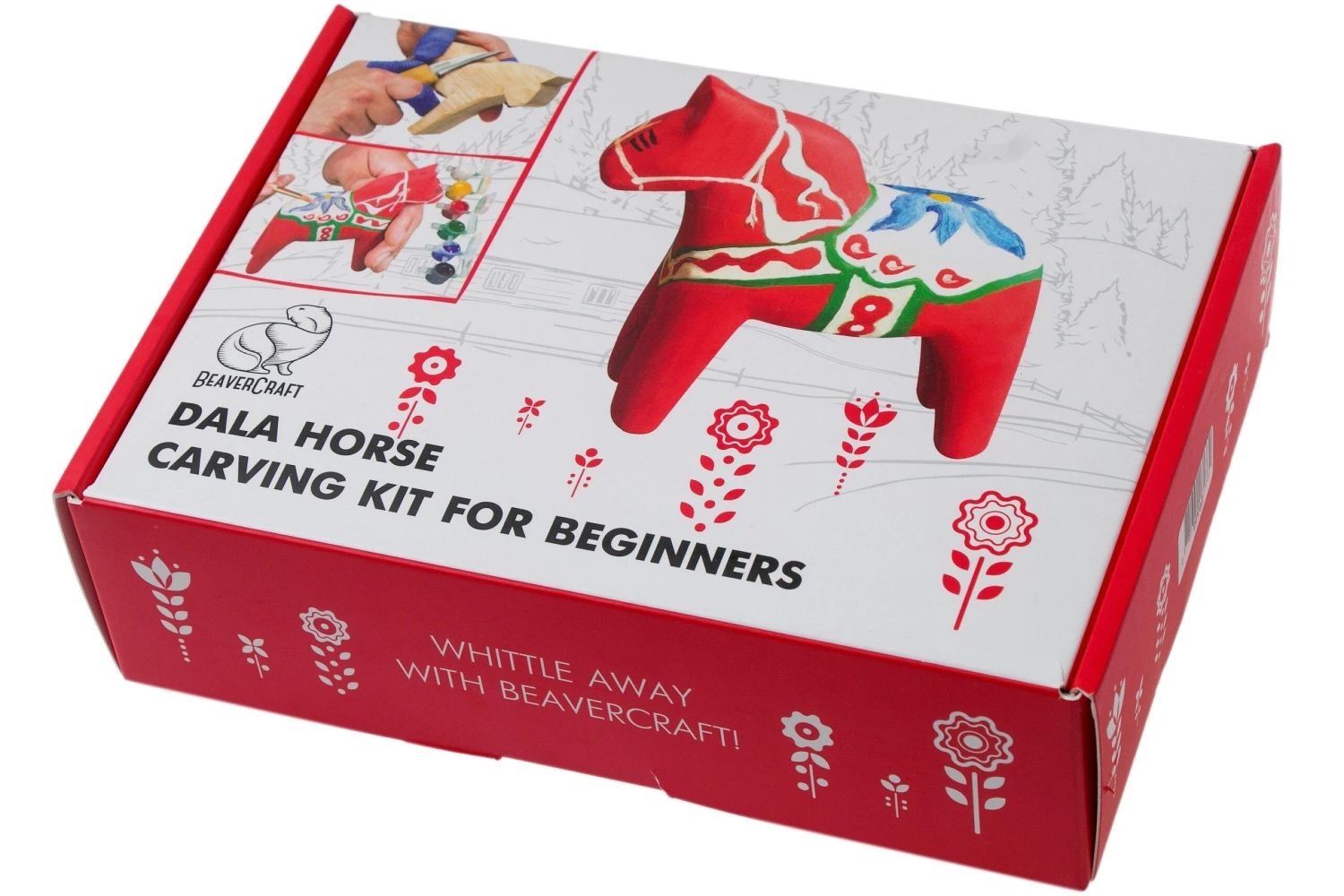 BeaverCraft DIY02 Dala Horse Carving Hobby-Kit 2 BeaverCraft DIY02 Dala Horse Carving Hobby-Kit – Image 2