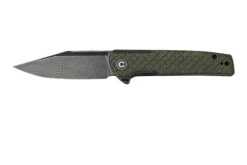 Civivi Cachet C20041B-DS1 Green Micarta Acier Damassé, Couteau De Poche
