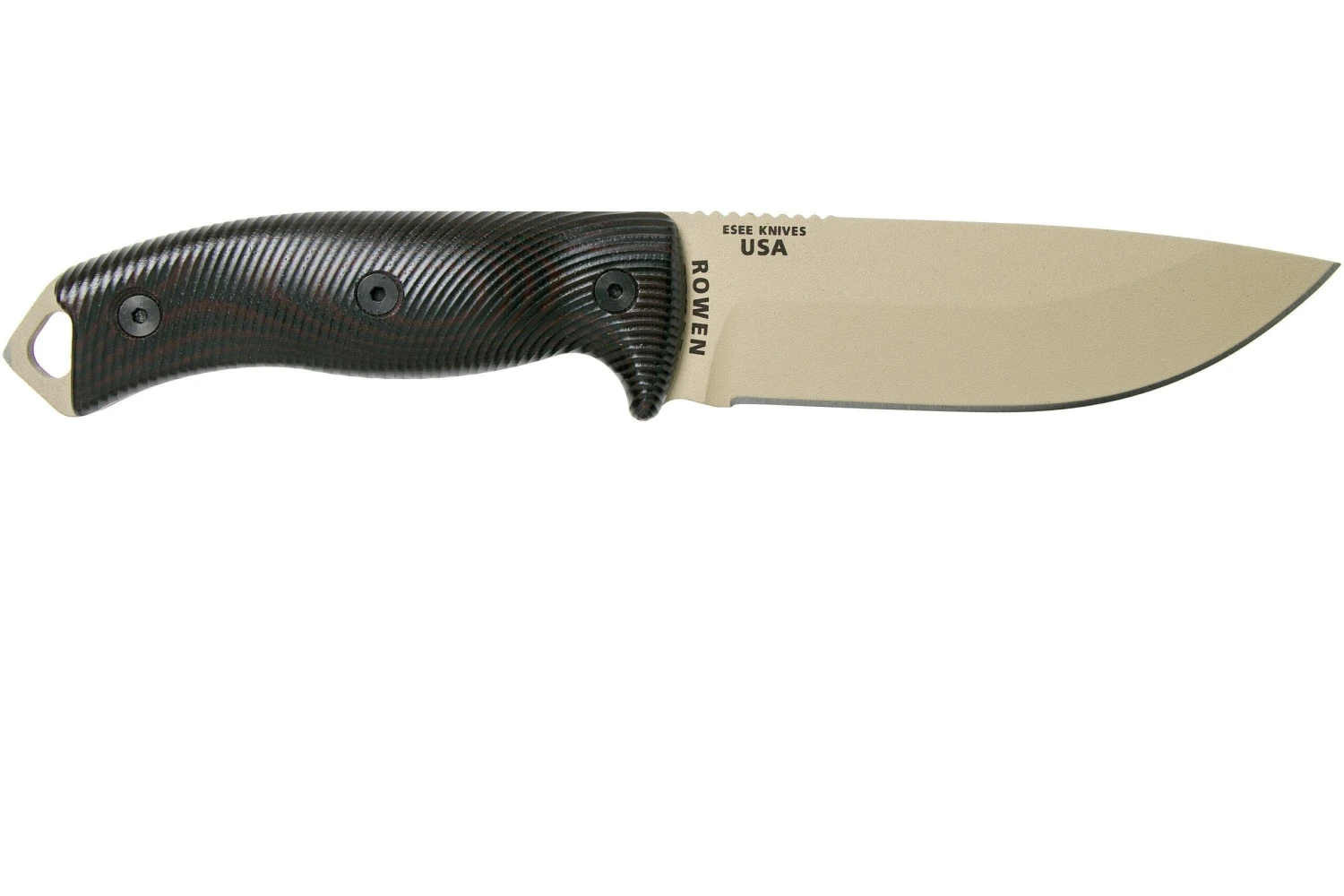 ESEE Model 5 Desert Tan Blade 3D Blood-Black G10 Couteau De Survie 5PDT-004 étui Kydex + Clip Plat 2 ESEE Model 5 Desert Tan Blade 3D Blood-Black G10 Couteau De Survie 5PDT-004 étui Kydex + Clip Plat – Image 2