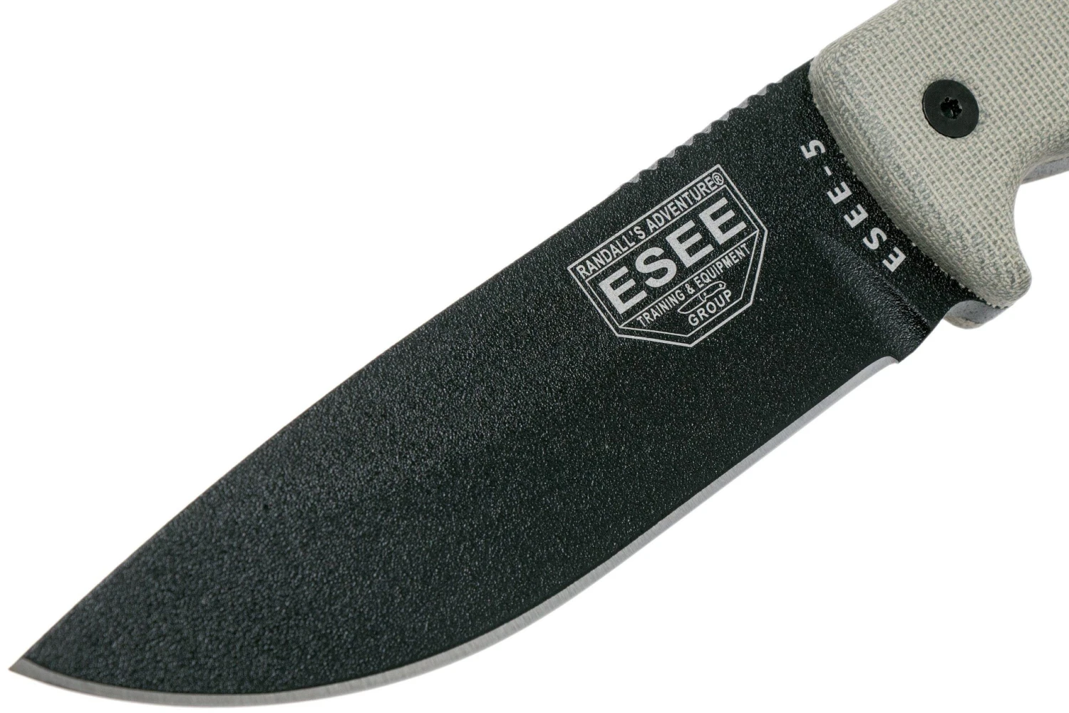 ESEE Model 5 Black Blade, Desert Tan Handle 5P-KO Couteau De Survie Sans étui 3 ESEE Model 5 Black Blade, Desert Tan Handle 5P-KO Couteau De Survie Sans étui – Image 3