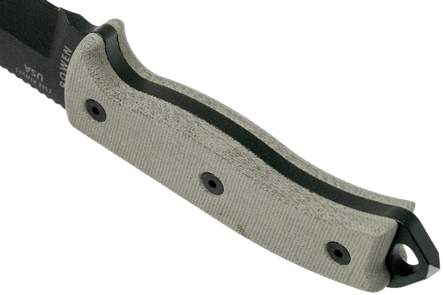 ESEE Model 5 Black Blade, Desert Tan Handle 5P-KO Couteau De Survie Sans étui 4 ESEE Model 5 Black Blade, Desert Tan Handle 5P-KO Couteau De Survie Sans étui – Image 4