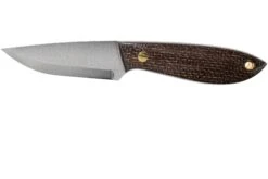 Brisa Bobtail 80 Bison Micarta Handle, 12C27 Scandi, étui En Cuir 9955