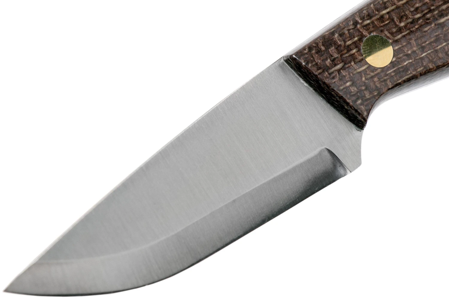 Brisa Bobtail 80 Bison Micarta Handle, 12C27 Scandi, étui En Cuir 9955 3 Brisa Bobtail 80 Bison Micarta Handle, 12C27 Scandi, étui En Cuir 9955 – Image 3