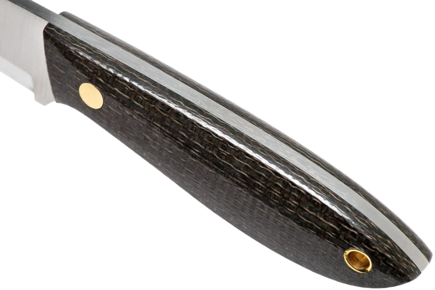 Brisa Bobtail 80 Bison Micarta Handle, 12C27 Scandi, étui En Cuir 9955 5 Brisa Bobtail 80 Bison Micarta Handle, 12C27 Scandi, étui En Cuir 9955 – Image 5