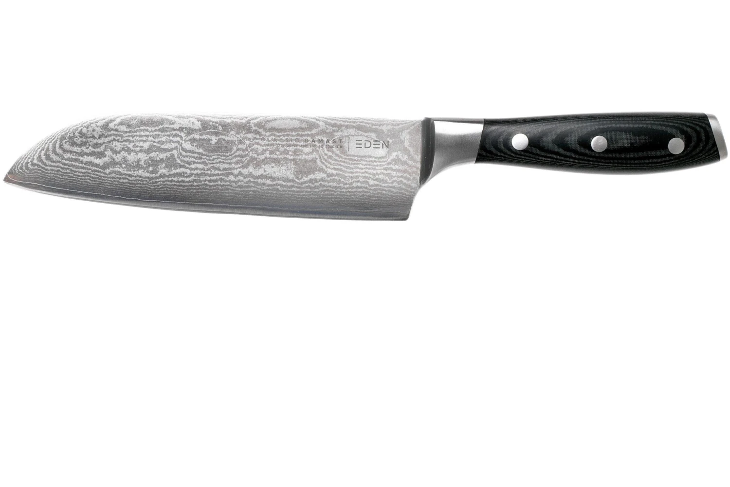 Eden Classic Damast Santoku 18 Cm 1 Eden Classic Damast Santoku 18 Cm
