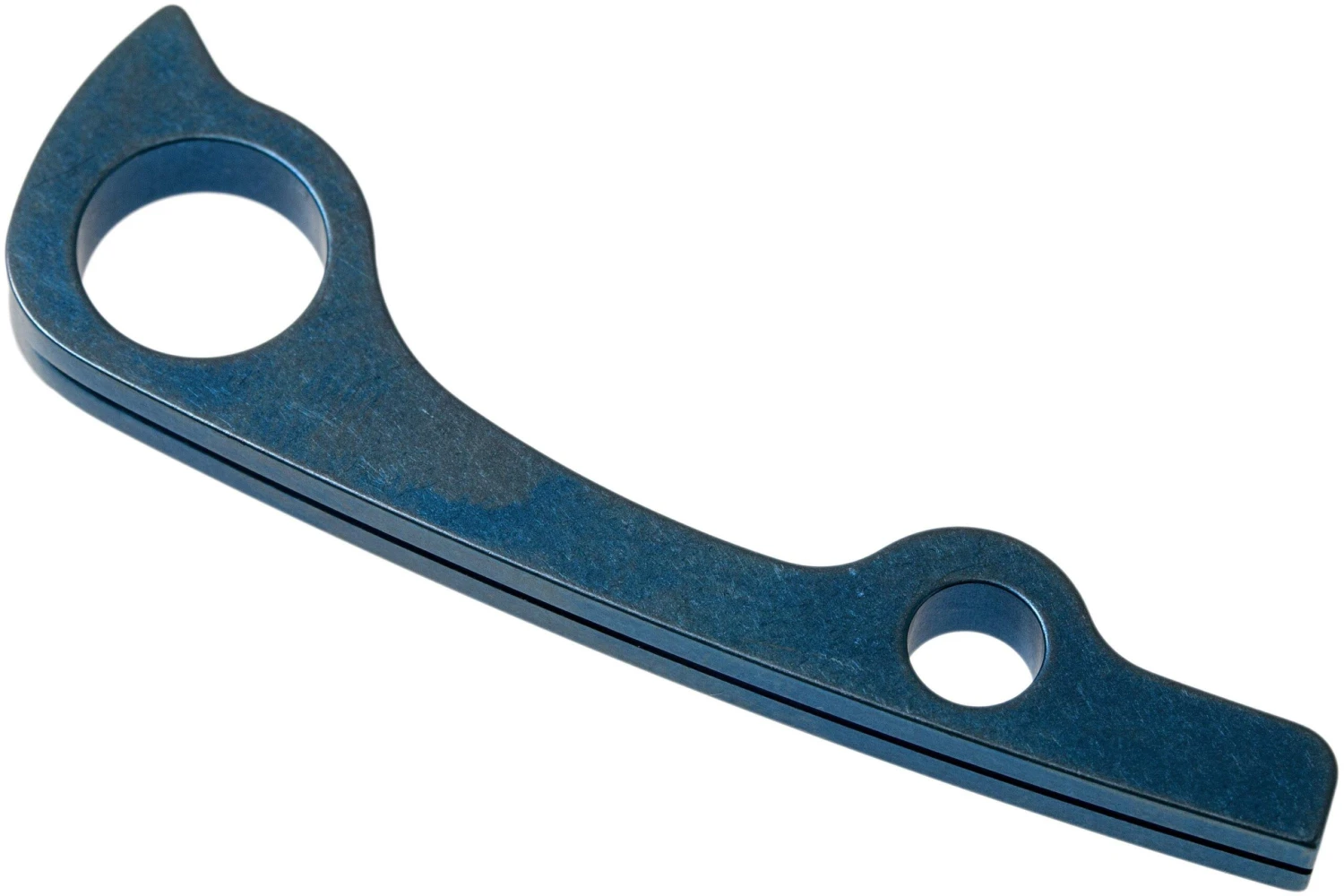 Flytanium Spyderco Paramilitary 2 Backspacer Titanium, Blue 2 Flytanium Spyderco Paramilitary 2 Backspacer Titanium, Blue – Image 2