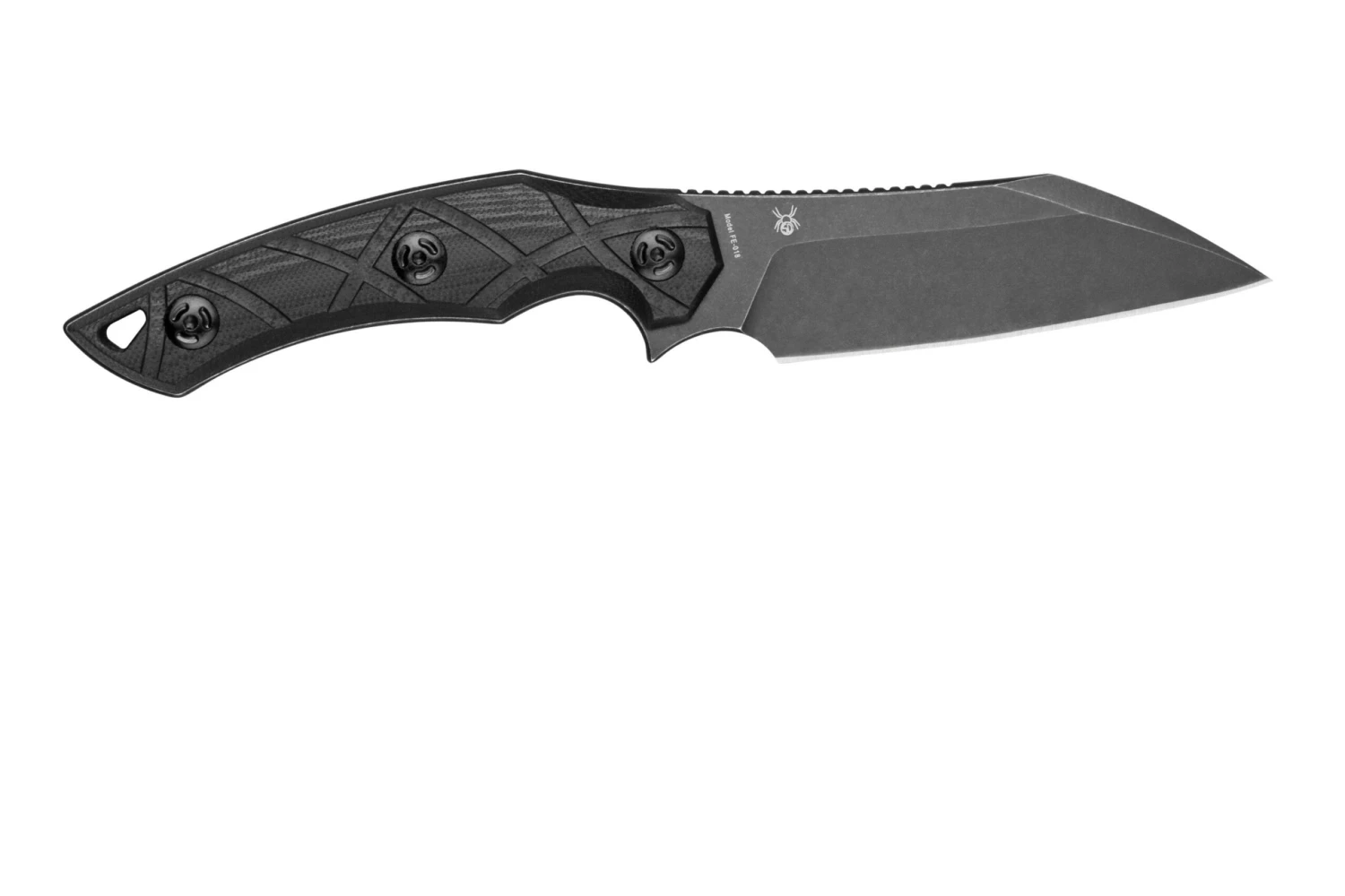Fox Edge Lycosa 1, Black G10, FE-018 Couteau à Lame Fixe 2 Fox Edge Lycosa 1, Black G10, FE-018 Couteau à Lame Fixe – Image 2