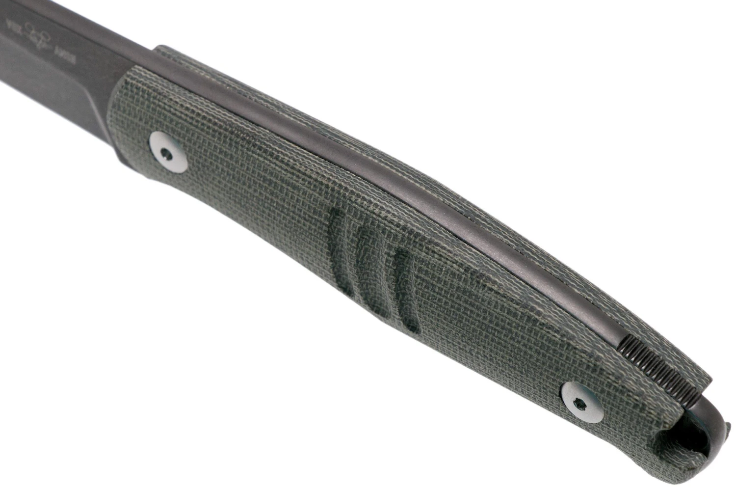 GiantMouse GMF2-P-G Green Canvas Micarta, PVD, Couteau Fixe, Ansø En Voxnaes Design 5 GiantMouse GMF2-P-G Green Canvas Micarta, PVD, Couteau Fixe, Ansø En Voxnaes Design – Image 5