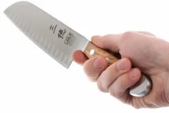 Santoku Alvéolé Alpha Olivier Güde, X546/18 -Couteaux Soldes Boutique GUX546 18 05 gude alpha olive gux546 18 05