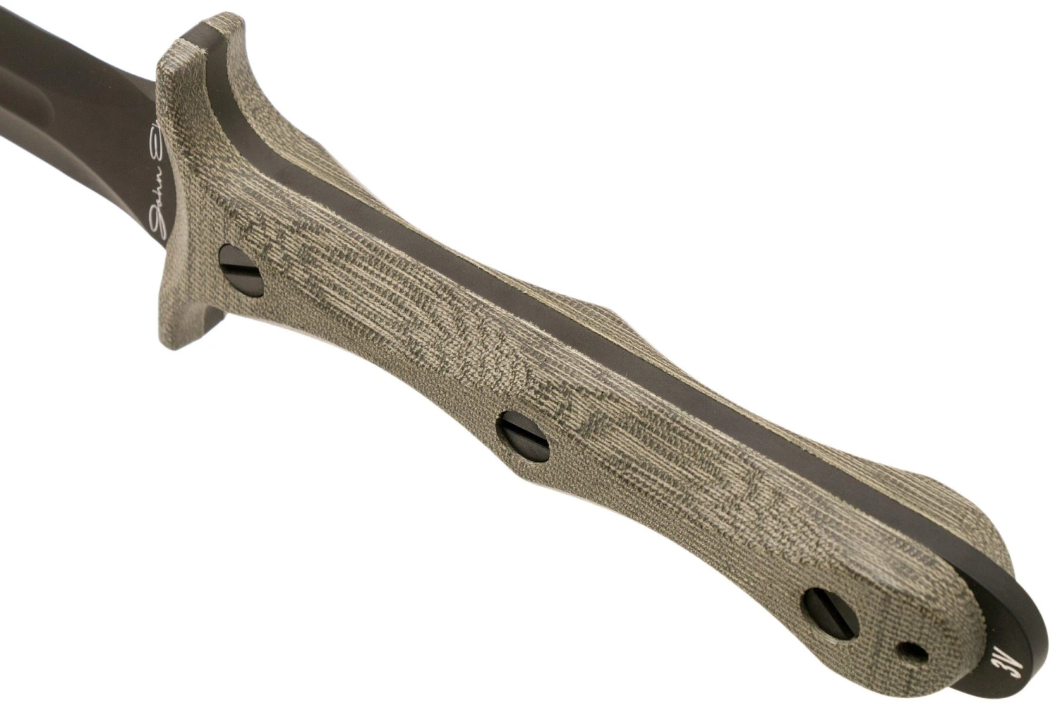 Rick Hinderer EK Dagger 3V DLC, OD Green Micarta Commando Poignard 4 Rick Hinderer EK Dagger 3V DLC, OD Green Micarta Commando Poignard – Image 4