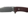 Rick Hinderer Ranch Bowie Burgundy Canvas Micarta, Battle Black, Couteau Bowie