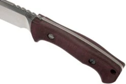 Rick Hinderer Ranch Bowie Burgundy Canvas Micarta, Stonewashed, Couteau Bowie 12 Rick Hinderer Ranch Bowie Burgundy Canvas Micarta, Stonewashed, Couteau Bowie -Couteaux Soldes Boutique HRK TRB SW BM 05 rick hinderer knives