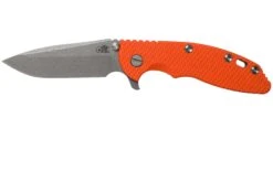 Rick Hinderer XM-18 3.5" Spanto 20CV, Working Finish, Orange G10 Couteau De Poche