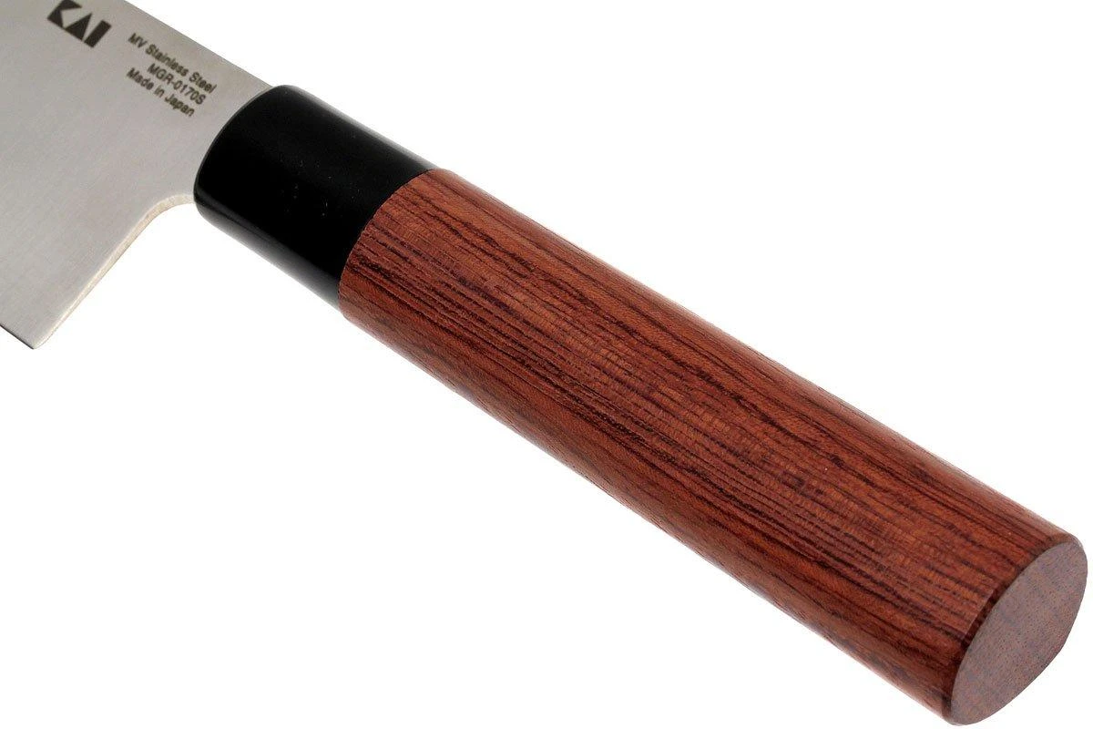 Kai Seki Magoroku Redwood Couteau Santoku 0170S 4 Kai Seki Magoroku Redwood Couteau Santoku 0170S – Image 4