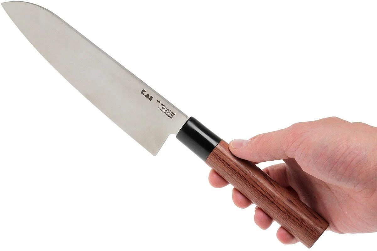 Kai Seki Magoroku Redwood Couteau Santoku 0170S 7 Kai Seki Magoroku Redwood Couteau Santoku 0170S – Image 7