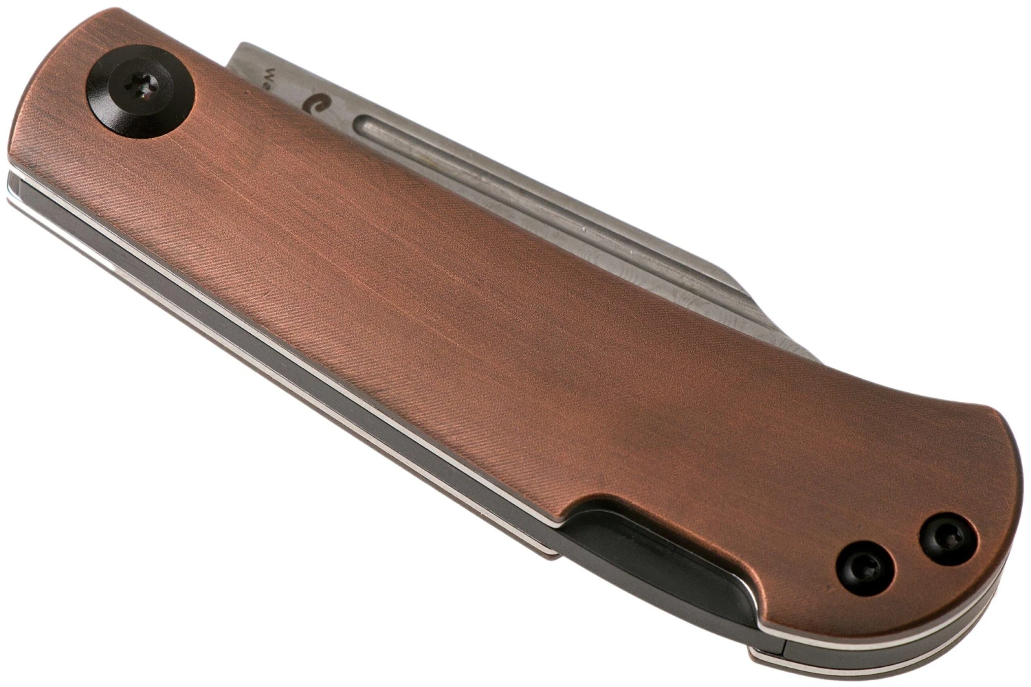 Kansept Wedge K2026BC1 Damascus, Red Copper Couteau De Poche, Nick Swan Design 4 Kansept Wedge K2026BC1 Damascus, Red Copper Couteau De Poche, Nick Swan Design – Image 4