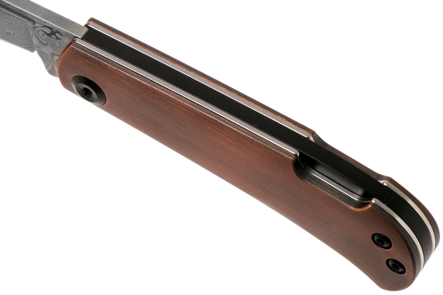 Kansept Wedge K2026BC1 Damascus, Red Copper Couteau De Poche, Nick Swan Design 7 Kansept Wedge K2026BC1 Damascus, Red Copper Couteau De Poche, Nick Swan Design – Image 7