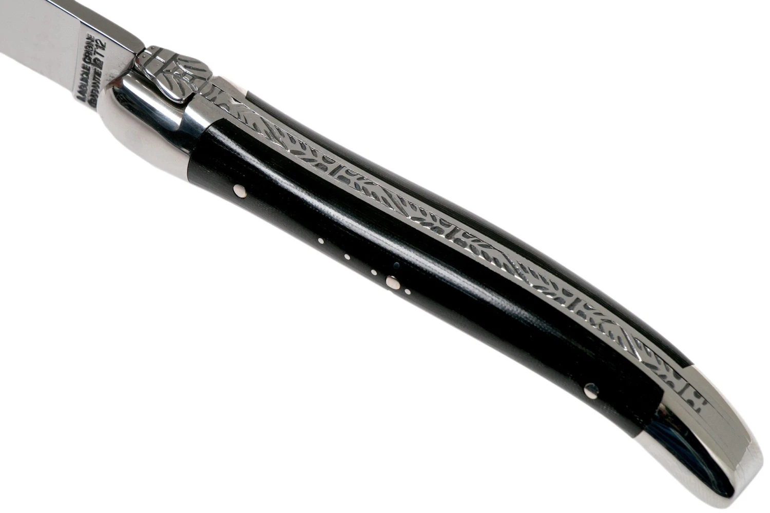 Forge De Laguiole 129INTCNOIBRI 9cm, Micarta Noir, Couteau Laguiole 7 Forge De Laguiole 129INTCNOIBRI 9cm, Micarta Noir, Couteau Laguiole – Image 7