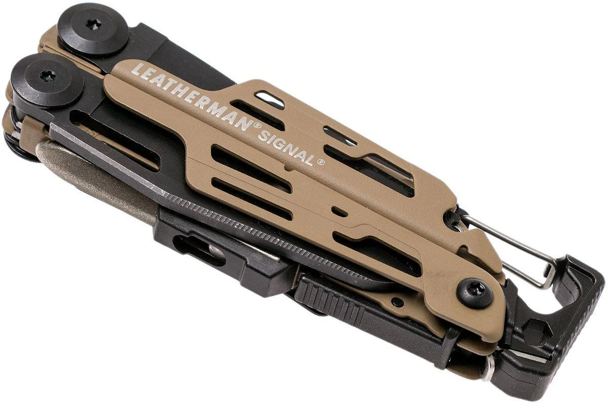 Leatherman Signal Coyote Pince Multifonction De Survie, étui En Nylon 4 Leatherman Signal Coyote Pince Multifonction De Survie, étui En Nylon – Image 4