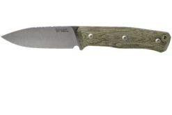 LionSteel B35 CVG Green Canvas Micarta Couteau De Bushcraft