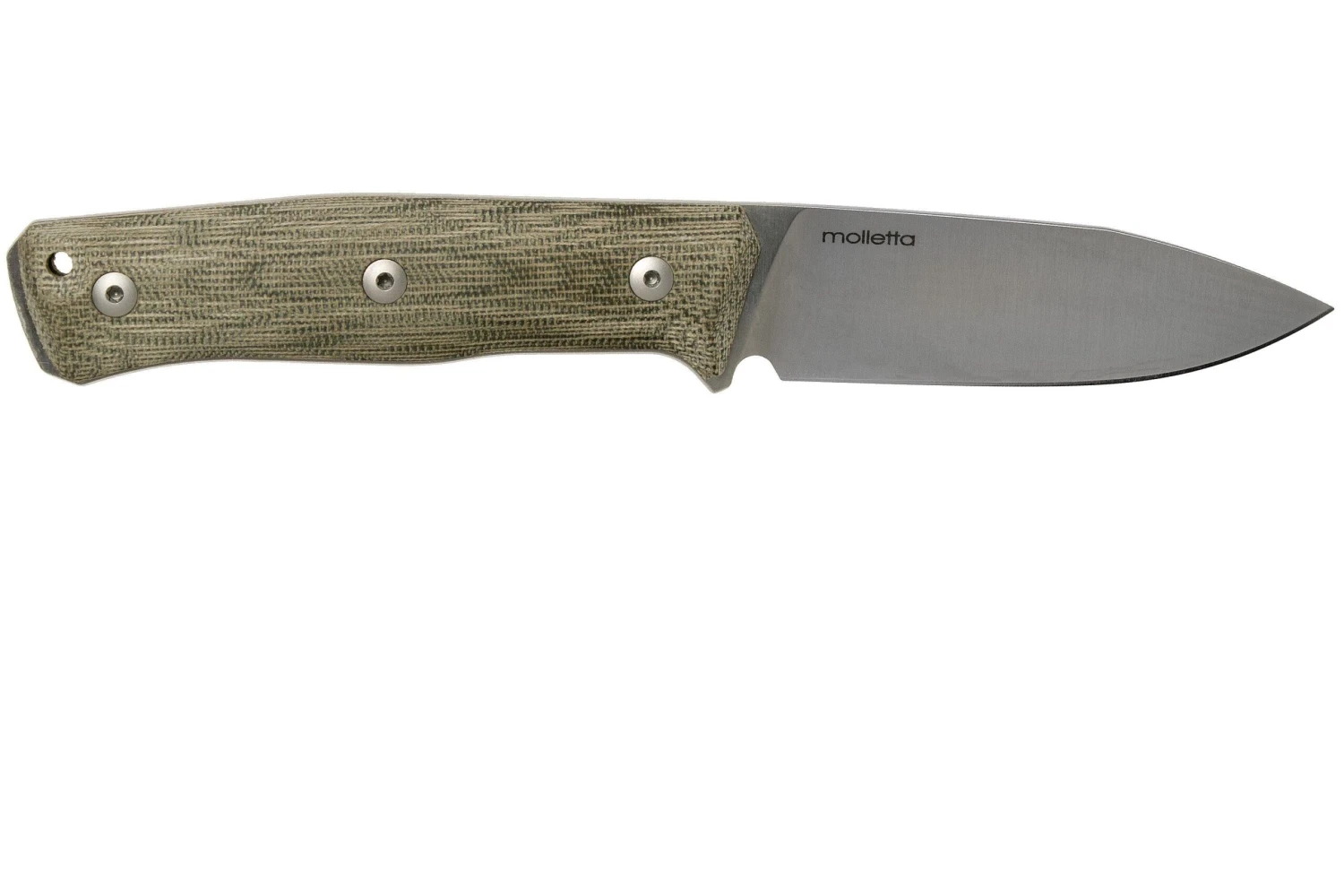 LionSteel B35 CVG Green Canvas Micarta Couteau De Bushcraft 2 LionSteel B35 CVG Green Canvas Micarta Couteau De Bushcraft – Image 2