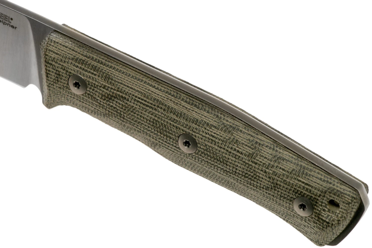 LionSteel B35 CVG Green Canvas Micarta Couteau De Bushcraft 5 LionSteel B35 CVG Green Canvas Micarta Couteau De Bushcraft – Image 5