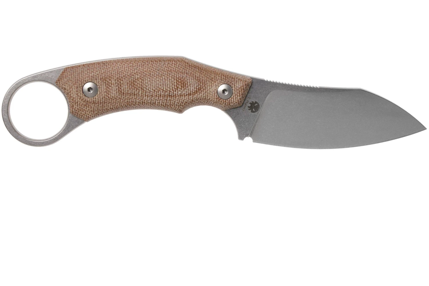 LionSteel H1 Skinner CVN Natural Canvas Micarta Couteau Fixe, Tommaso Rumici Design 2 LionSteel H1 Skinner CVN Natural Canvas Micarta Couteau Fixe, Tommaso Rumici Design – Image 2